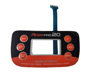 Tableau de commande R-com 20 Pro
Tableau de commande autocollant
S'adapte sur la Rcom20 Pro et la Rcom 20 Pro USB quand vous avez vos boutons qui ne fonctionnent plus.
Vous pouvez simplement d"coller le tableau de commande défectueux et le remplacer par celui-ci