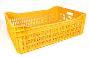 Caisse à volailles mortes empilable 

Fonds et côtés ajourés. 
Caisse empilable 
Dimensions de la Caisse à volailles mortes empilable : 680 x 470 x h 215 mm 
Dimensions intérieurs : 640 x 430 x h 180 mm
Capacité : 50 litres

Poids de la caisse : 3 kg

Couleur de la Caisse à volailles mortes empilable : Orange